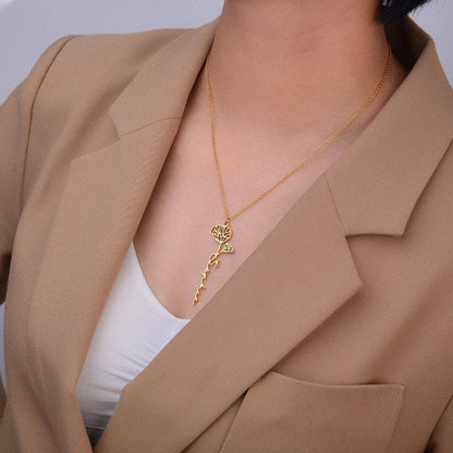 Birth Flower Necklace