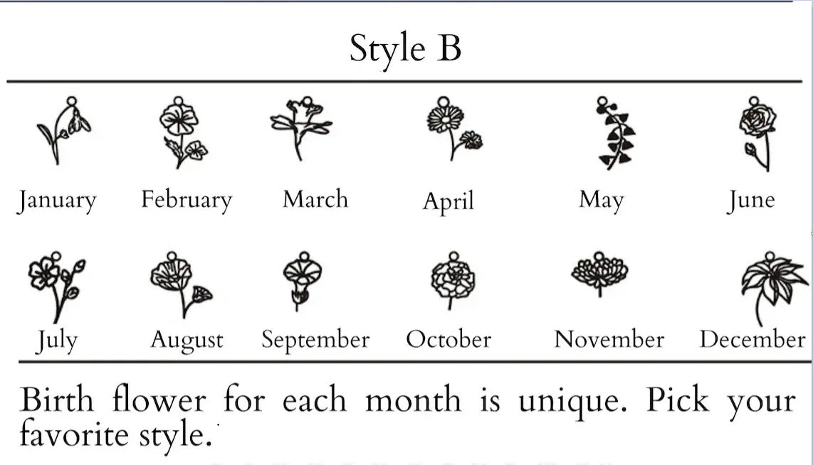 Birth Flower Necklace