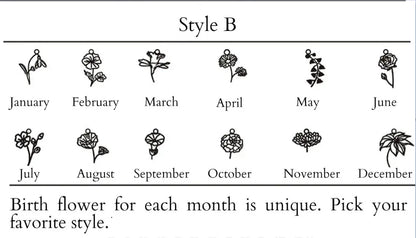 Birth Flower Necklace